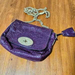 Mulberry Lily Oxblood Crinkled Leather Crossbody